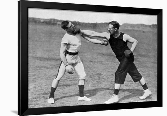 The Art of Boxing, the Right under the Chin, Aldershot, Hampshire, 1896-Gregory & Co-Framed Giclee Print