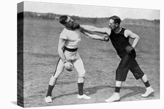 The Art of Boxing, the Right under the Chin, Aldershot, Hampshire, 1896-Gregory & Co-Stretched Canvas