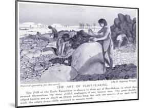 The Art of Flint Making, C.1920-Henry Charles Seppings Wright-Mounted Giclee Print