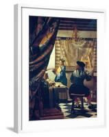 The Art of Painting (The Artist's Studio). About Um 1666/68-Johannes Vermeer-Framed Giclee Print