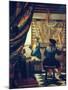 The Art of Painting (The Artist's Studio). About Um 1666/68-Johannes Vermeer-Mounted Giclee Print