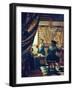 The Art of Painting (The Artist's Studio). About Um 1666/68-Johannes Vermeer-Framed Premium Giclee Print