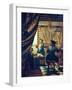 The Art of Painting (The Artist's Studio). About Um 1666/68-Johannes Vermeer-Framed Premium Giclee Print