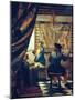 The Art of Painting (The Artist's Studio). About Um 1666/68-Johannes Vermeer-Mounted Premium Giclee Print
