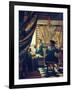 The Art of Painting (The Artist's Studio). About Um 1666/68-Johannes Vermeer-Framed Giclee Print