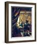 The Art of Painting (The Artist's Studio). About Um 1666/68-Johannes Vermeer-Framed Giclee Print