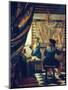 The Art of Painting (The Artist's Studio). About Um 1666/68-Johannes Vermeer-Mounted Giclee Print