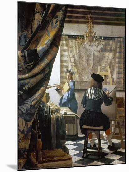 The Art of Painting (The Artist's Studio), C. 1666-68-Johannes Vermeer-Mounted Giclee Print
