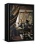 The Art of Painting-Johannes Vermeer-Framed Stretched Canvas