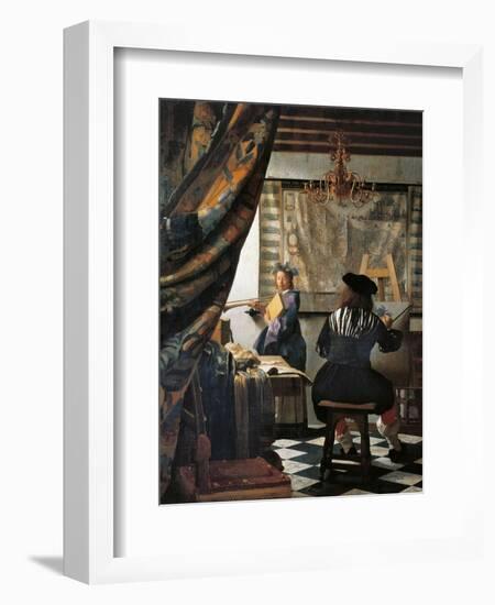 The Art of Painting-Johannes Vermeer-Framed Giclee Print