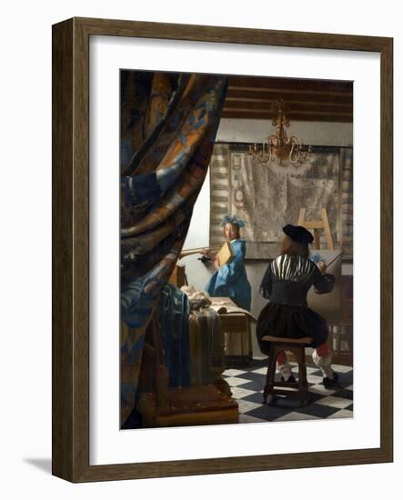 The Art of Painting-Johannes Vermeer-Framed Giclee Print