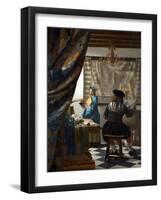 The Art of Painting-Johannes Vermeer-Framed Giclee Print