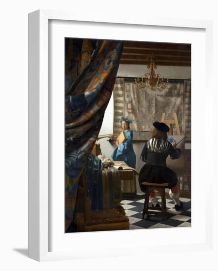 The Art of Painting-Johannes Vermeer-Framed Giclee Print