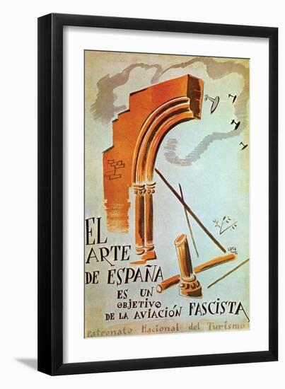 The Art of Spain Is a Target of the Fascist Air Force-Gaya-Framed Art Print