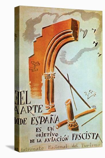 The Art of Spain Is a Target of the Fascist Air Force-Gaya-Stretched Canvas