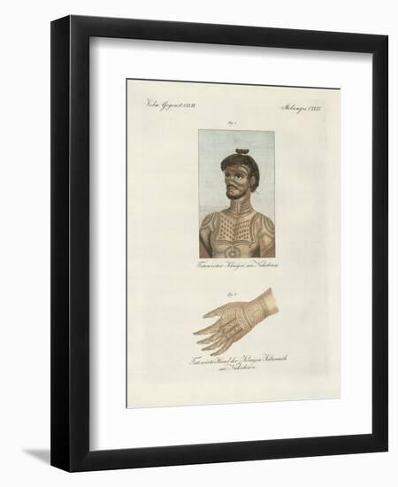 The Art of Tattooing on the Island of Nukahiwa-null-Framed Premium Giclee Print