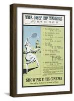 The Art of Tennis-null-Framed Giclee Print