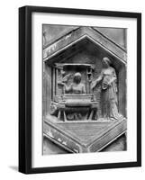 The Art of Weaving, Relief on the Duomo, Florence, Italy, Mid 14th Century-Giotto-Framed Giclee Print