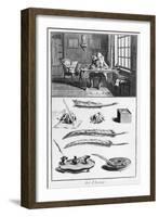 The Art of Writing, Illustration from the "Encyclopedie" by Denis Diderot 1763-Robert Benard-Framed Giclee Print