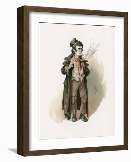 The Artful Dodger, Illustration from 'Character Sketches from Charles Dickens', C.1890-Joseph Clayton Clarke-Framed Giclee Print