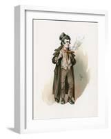 The Artful Dodger, Illustration from 'Character Sketches from Charles Dickens', C.1890-Joseph Clayton Clarke-Framed Giclee Print