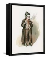 The Artful Dodger, Illustration from 'Character Sketches from Charles Dickens', C.1890-Joseph Clayton Clarke-Framed Stretched Canvas