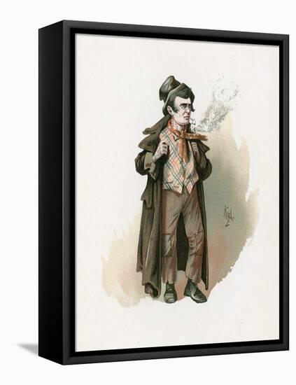 The Artful Dodger, Illustration from 'Character Sketches from Charles Dickens', C.1890-Joseph Clayton Clarke-Framed Stretched Canvas