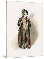 The Artful Dodger, Illustration from 'Character Sketches from Charles Dickens', C.1890-Joseph Clayton Clarke-Stretched Canvas