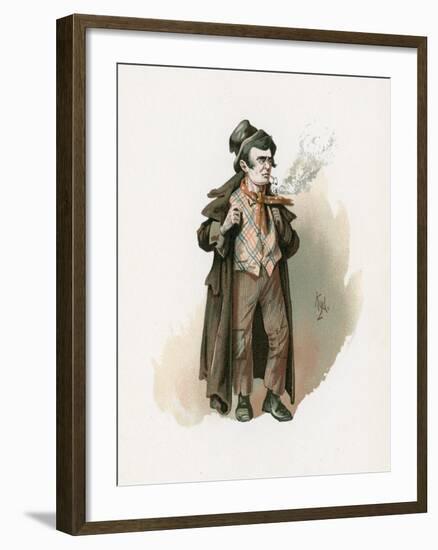 The Artful Dodger, Illustration from 'Character Sketches from Charles Dickens', C.1890-Joseph Clayton Clarke-Framed Giclee Print