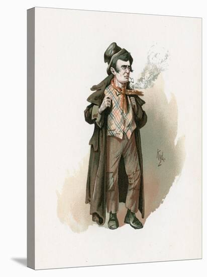 The Artful Dodger, Illustration from 'Character Sketches from Charles Dickens', C.1890-Joseph Clayton Clarke-Stretched Canvas