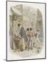 The Artful Dodger Teaches Oliver Twist to Pickpocket from the Rich-George Cruikshank-Mounted Art Print