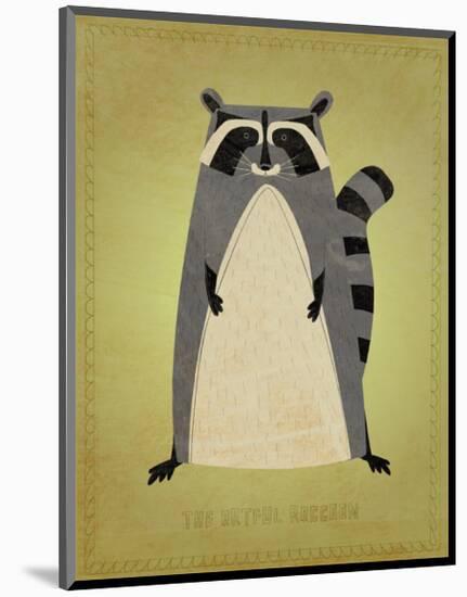 The Artful Raccoon-John Golden-Mounted Giclee Print