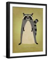 The Artful Raccoon-John W^ Golden-Framed Art Print