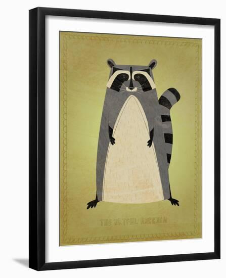 The Artful Raccoon-John W^ Golden-Framed Art Print