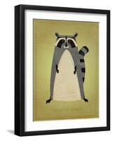 The Artful Raccoon-John W Golden-Framed Giclee Print