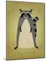 The Artful Raccoon-John W Golden-Mounted Giclee Print