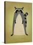 The Artful Raccoon-John W Golden-Stretched Canvas