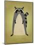 The Artful Raccoon-John W Golden-Mounted Giclee Print