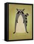 The Artful Raccoon-John W Golden-Framed Stretched Canvas