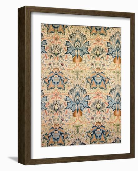 The Artichoke Embroidered Hanging, Worked by Mrs Godman, 1877-William Morris-Framed Giclee Print