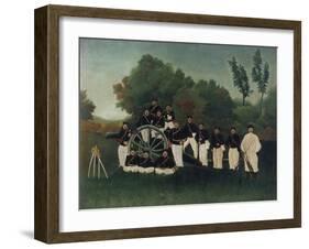 The Artillerymen, about 1895-Henri Rousseau-Framed Giclee Print