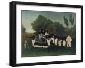 The Artillerymen, about 1895-Henri Rousseau-Framed Giclee Print