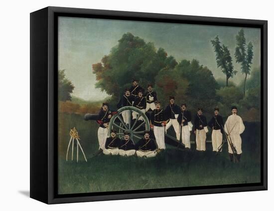 The Artillerymen, about 1895-Henri Rousseau-Framed Stretched Canvas