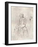 'The Artist', 18th century-Francois Boucher-Framed Giclee Print