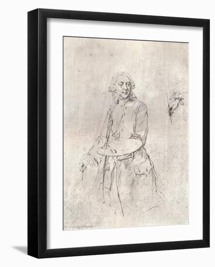 'The Artist', 18th century-Francois Boucher-Framed Giclee Print