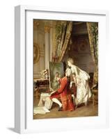 The Artist and his Admirer, 1887-Emile Pierre Metzmacher-Framed Giclee Print