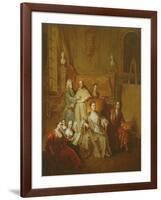 The Artist and His Family, C.1708-Francois de Troy-Framed Giclee Print