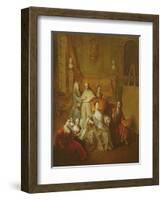 The Artist and His Family, C.1708-Francois de Troy-Framed Giclee Print