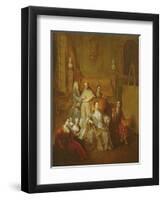 The Artist and His Family, C.1708-Francois de Troy-Framed Giclee Print