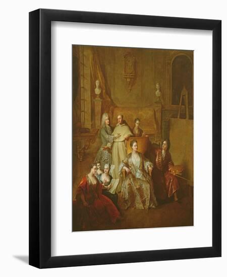 The Artist and His Family, C.1708-Francois de Troy-Framed Giclee Print